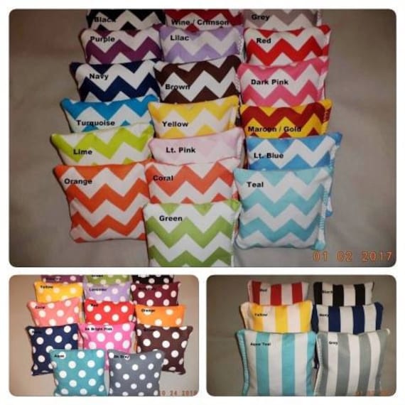 Chevron Bean Bags Wedding Games Wedding Cornhole Bags Custom Corn Hole Bags Engagement Gift Pink Gray Chevron Cornhole Bags