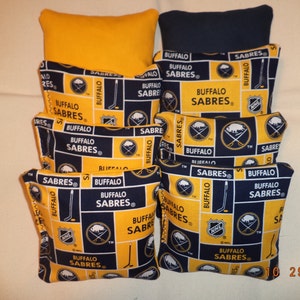 Cornhole bags New York Buffalo Sabres corn hole bean Bags  8 ACA Regulation bean bag toss