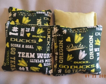 University of Oregon Ducks Cornhole Bean Bags 4 ACA Regulation Corn Hole Bags 