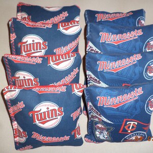 Cornhole Bags Minnesota Twins bean Bags embroidered 8 ACA Regulation corn toss bag game