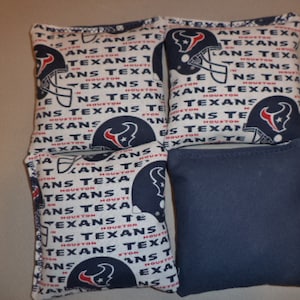 Cornhole Bags Houston Texans Corn hole bags 4 ACA Regulation Bean bags