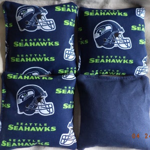 Cornhole bags Seattle Seahawks corn hole bean bags 4 ACA Regulation corn toss bag game