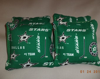 Cornhole Bean Bags Set of 8 ACA Regulation Bags Dallas Stars Free Ship 