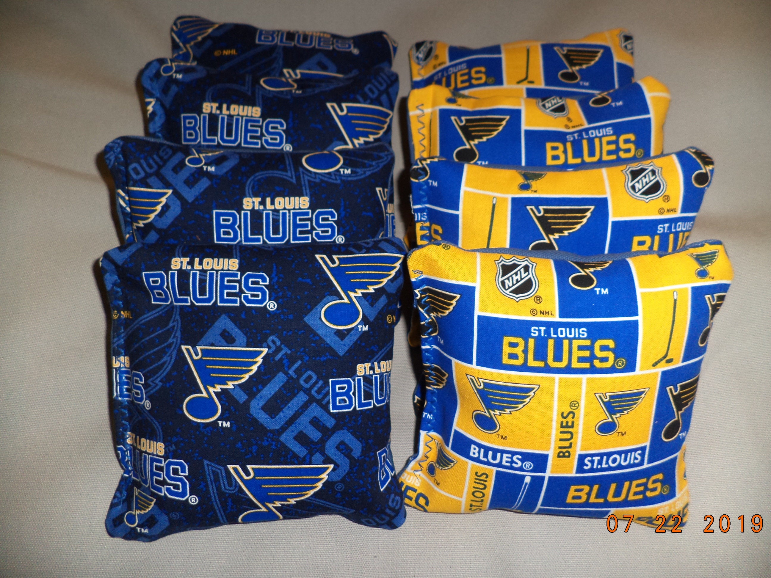 Cornhole bags St Louis Blues Hockey 8 corn hole Bean Bags ACA Regulation  Size Saint Louis