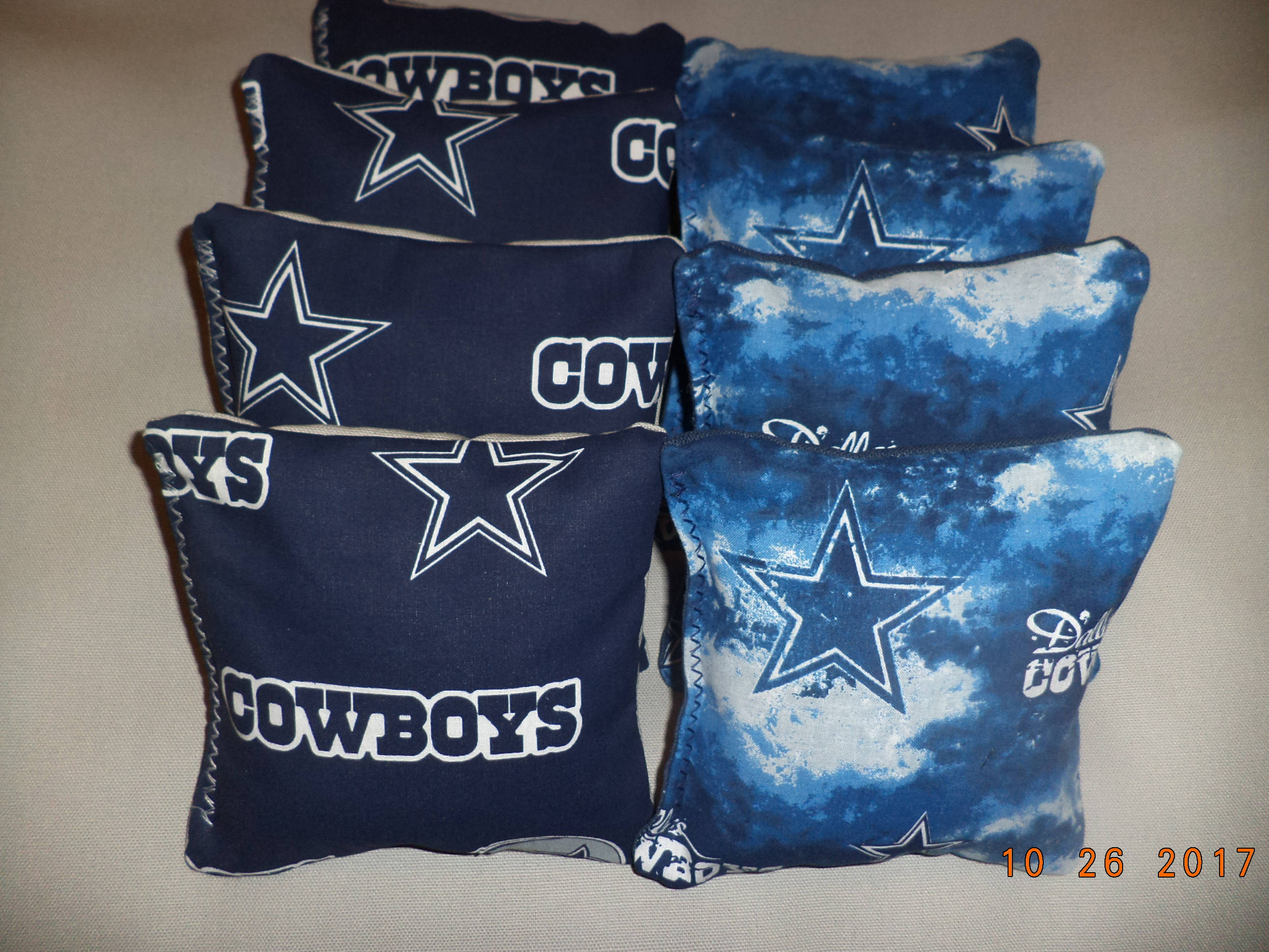 Cornhole bags Dallas Cowboys corn hole bean bags 8 ACA Etsy