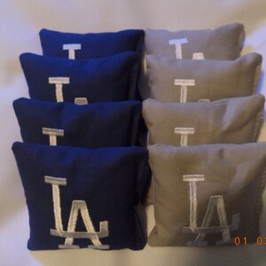 Cornhole bags Los Angeles Dodgers corn hole bean bags LA Dodgers 8 ACA Regulation bean bags
