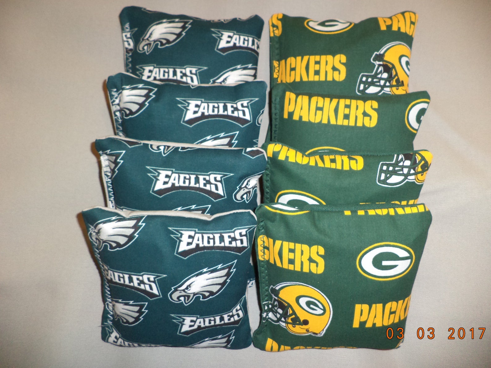 Philadelphia Eagles Cornhole Bean Bags – Set Of 8 All-Weather Bags