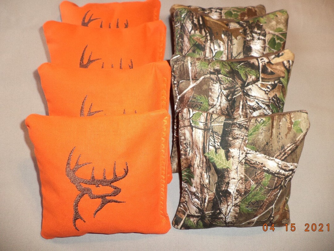 Cornhole Bags Deer Buck Hunting Corn Hole Bean Bags Camoflauge Realtree