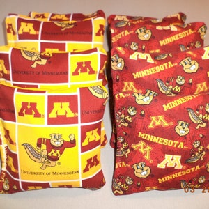 Minnesota Cornhole bags Minnesota Gophers cornhole bags 8 bean bags ACA Regulation corn toss bag game