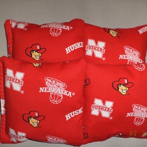Cornhole bags Nebraska Cornhuskers Corn hole bean bags 4 ACA Regulation bean bags