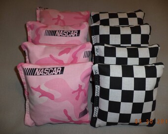 Cornhole Bags Nascar corn hole bean bags Nascar flag 8 ACA Regulation bean bag toss