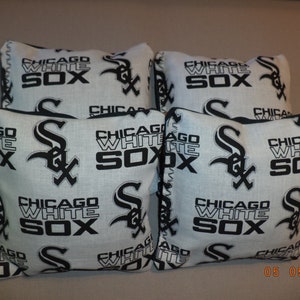 Cornhole bags Chicago White Sox corn hole Bean Bags  4 regulation size bags