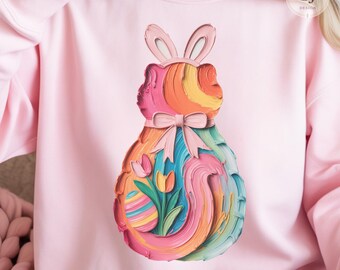 Easter Cat PNG, Rainbow Brush Stroke, Tulip Flowers (Digital Download)