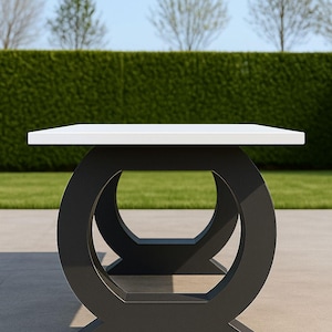 Metal Dining Table Leg, Powder Coated