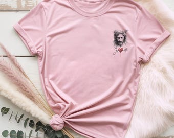 Minimalist Jesus T-Shirt: Catholic Christian Gift