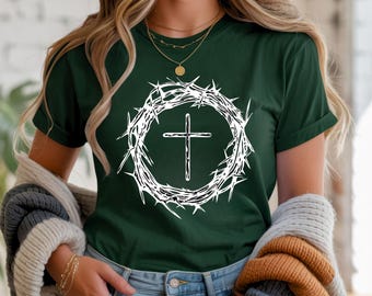 Christian Cross T-Shirt: Faith, Hope, Jesus Graphic Tee