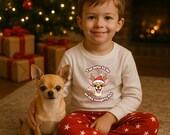 Funny Christmas Dog Sublimation Design PNG | Cute Holiday Print for T-Shirts, Mugs, Bags and Home Décor| Instant Download
