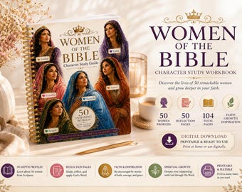 Cahier d'étude biblique sur les femmes, Étude de 50 personnages féminins, Guide d'étude biblique (PDF), Journal de réflexion chrétienne, Ministère auprès des femmes