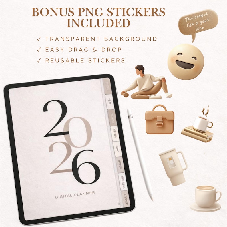 Simple Digital Planner | 2026 Planner | Minimalist Planner | Daily ...