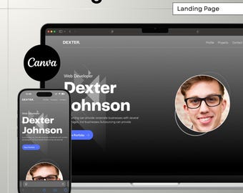 Designer Portfolio | Developer Portfolio ( Dark Theme ) | Landing Page