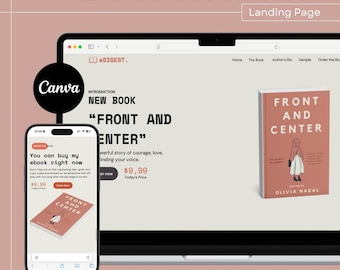E-book Author | E-book Website | Landing Page