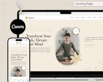 Yoga & Meditation Website | Landing Page