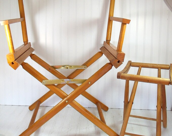 Wooden Furniture Frames Set of 2 Vintage Directors Chair and Etsy