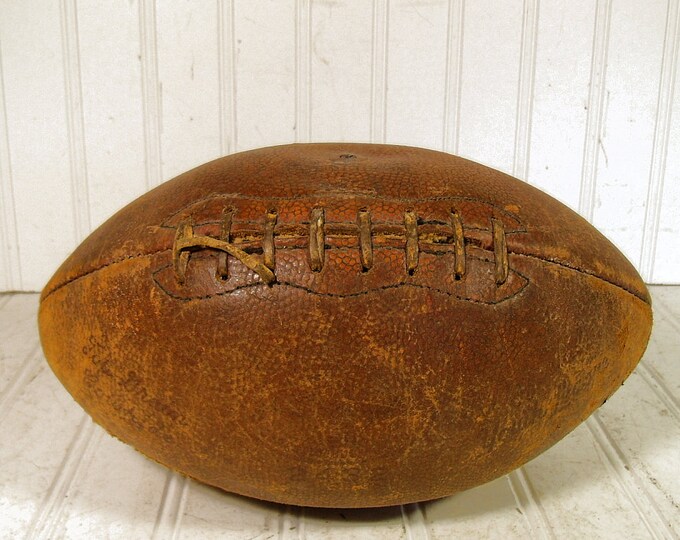 Top Grain Cowhide Leather Football Vintage pigskin Well Used & Loved