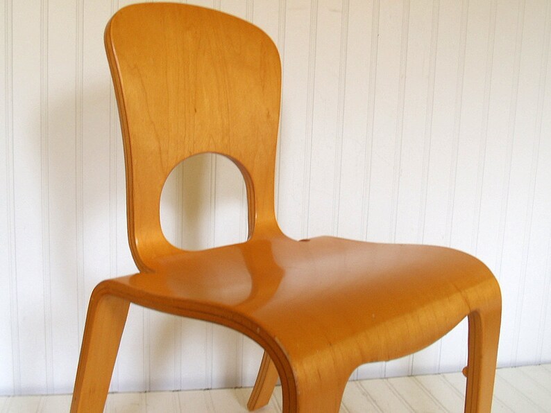 Community Child Size Chair Vintage Woodcrest Laminated Bent Etsy