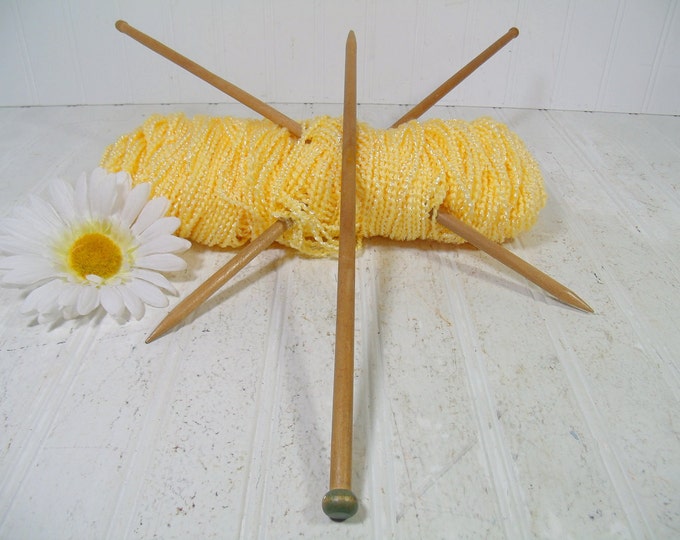 Large Knitting Needles Trio Collection Vintage Wooden Sewing Needles