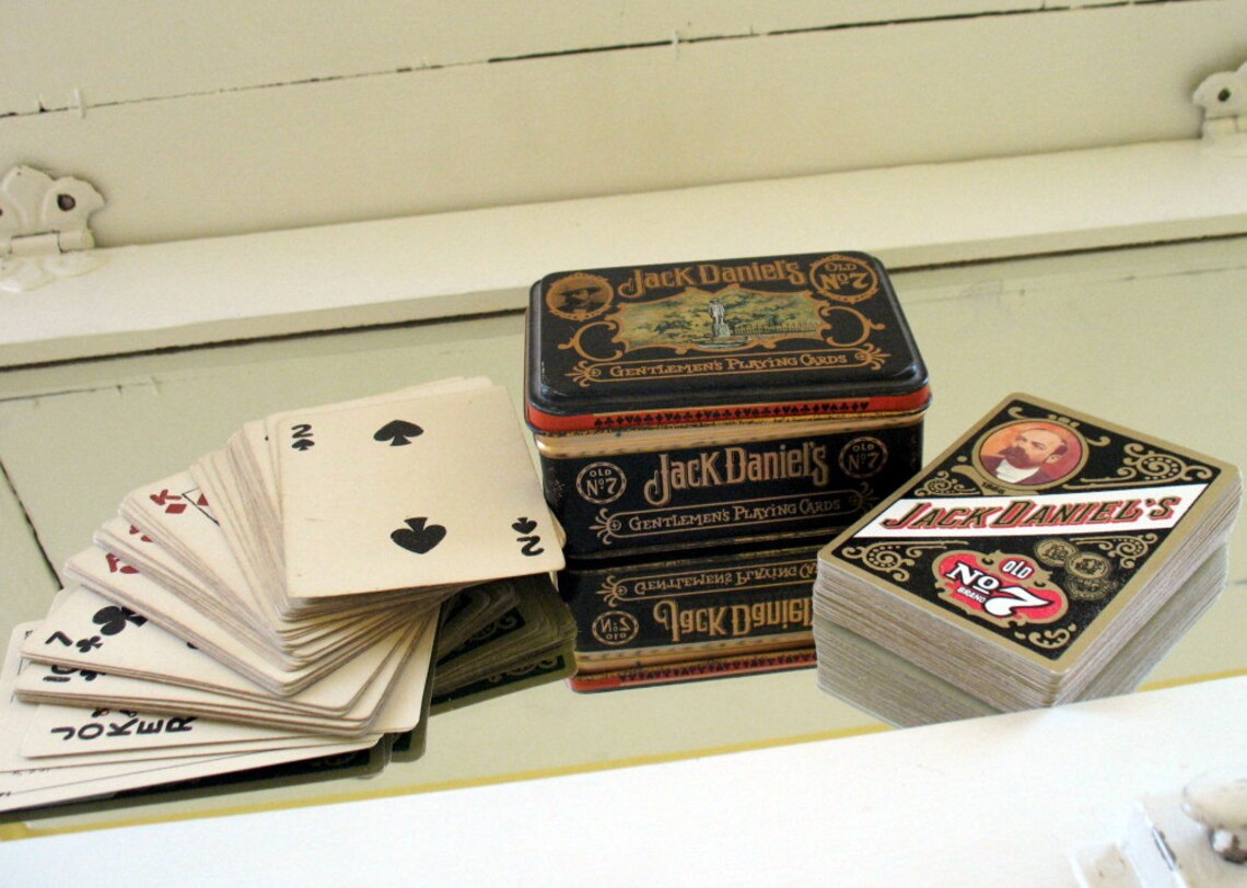 Gentlemen's Playing Cards Vintage Jack Daniel's Etsy