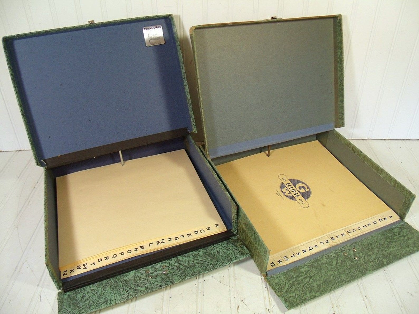 Vintage Eclipse Letter Library Expanding File Folders Set Etsy