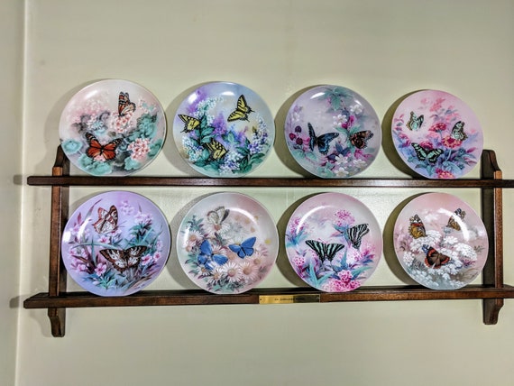 On Gossamer Wings Complete Series Collector Plates by Artist Lena Liu  Display Shelf Sponsored by the Xerces Society With Bradford Exchange -   Canada