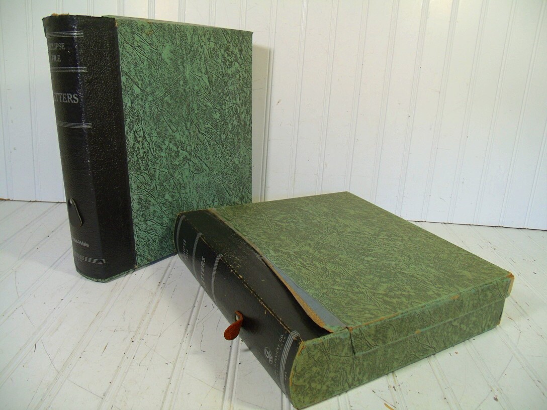 Vintage Eclipse Letter Library Expanding File Folders Set Etsy