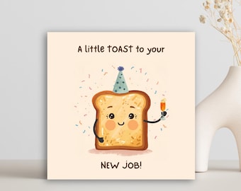 新しい仕事へのお祝いカード - 新しい仕事へのささやかな乾杯