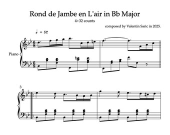 Ronde de Jambe en l'Air in Bb majeur