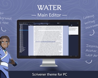 Vatten Scrivener-tema för Windows