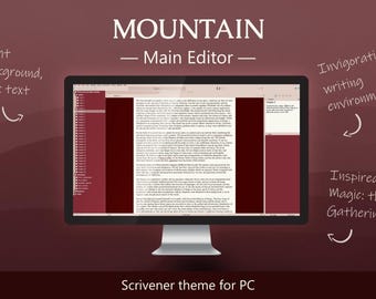 Tema Mountain Scrivener para Windows