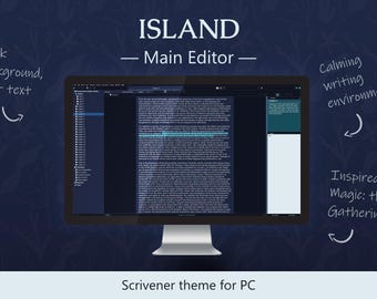 Tema Island Scrivener para Windows