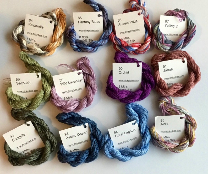 Hand dyed silk floss by Dinky Dyes 48 111 image 4