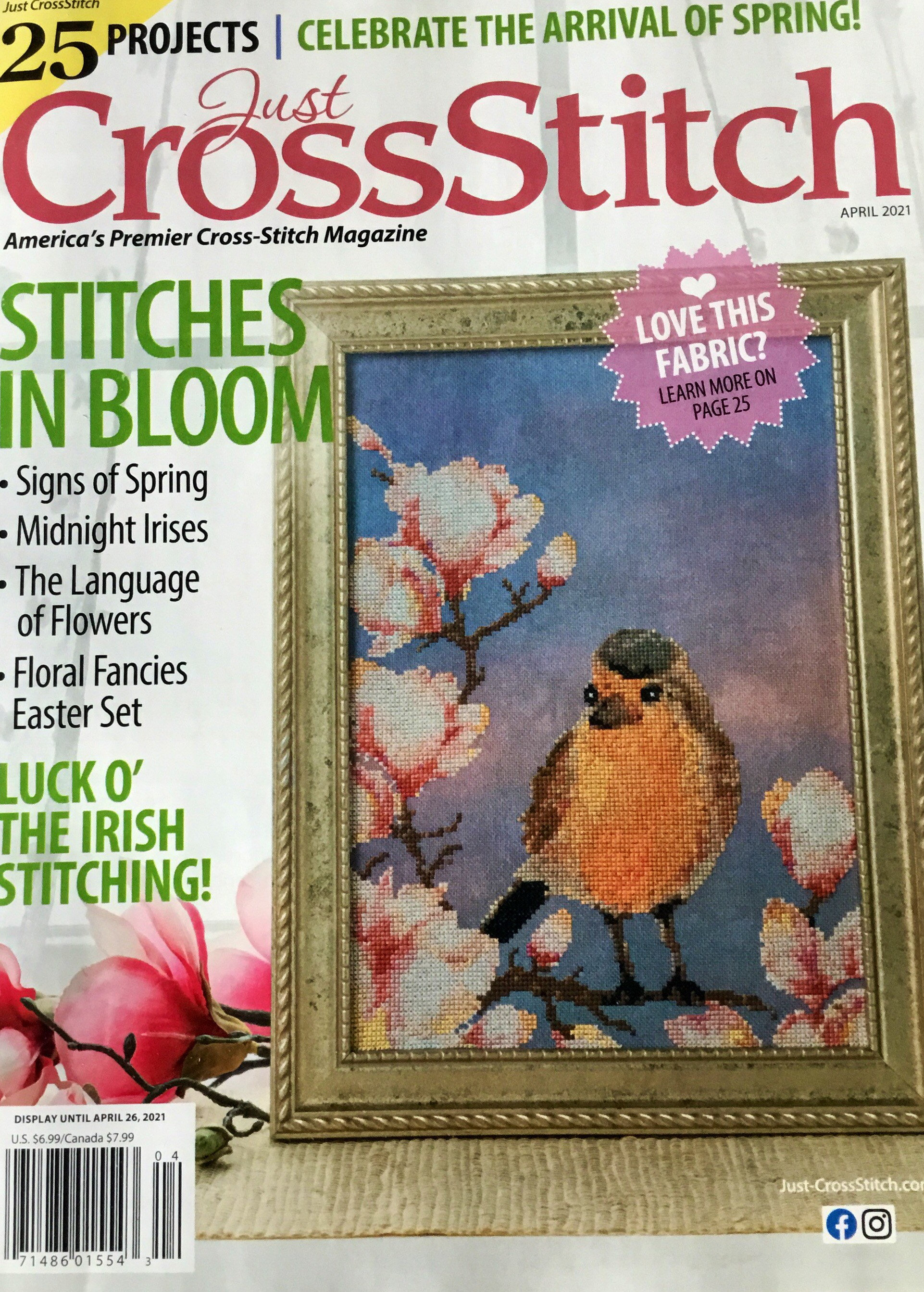 Just Cross stitch magazine April 2021 edition Etsy
