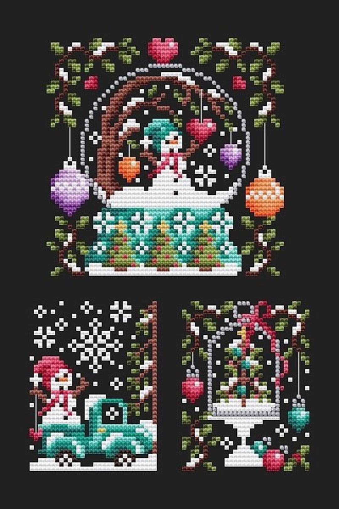 Snow Globe Club 3 - Counted Cross Stitch Pattern by Shannon Christine ...