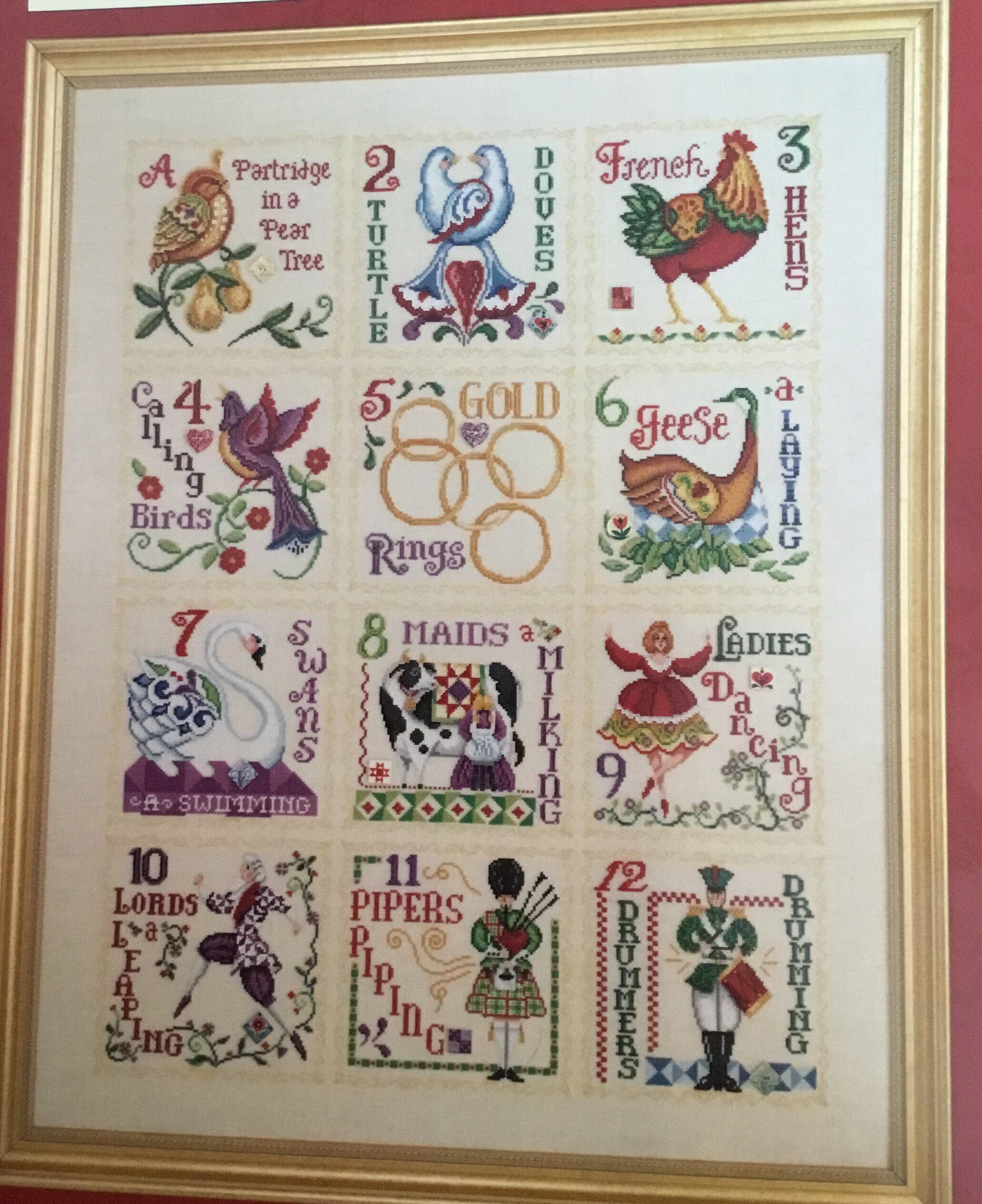 12 Days of Christmas Cross Stitch Pattern Jim Shore Cross Etsy