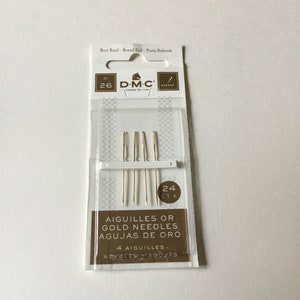 DMC GOLD TAPESTRY NEEDLES SIZE 24