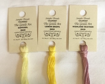The Gentle Art - 610-894 Sampler Threads  hand dyed overdyed cotton floss 6 strand