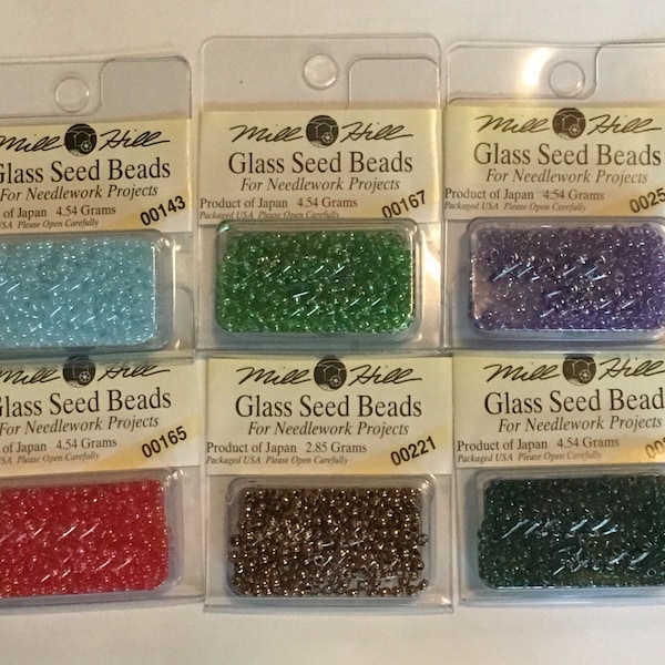 Mill hill glass seed beads, size 11- 00020-00332