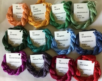 Hand dyed silk floss by Dinky Dyes - 48- 111