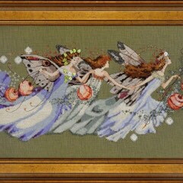 Shakespeare’s Fairies-cross stitch pattern, pattern by Nora Corbett for Mirabila Designs