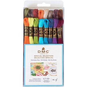 8x Teal DMC Flosses, Dmc Threads, DMC Kit, Dmc Set of Colors, Dmc