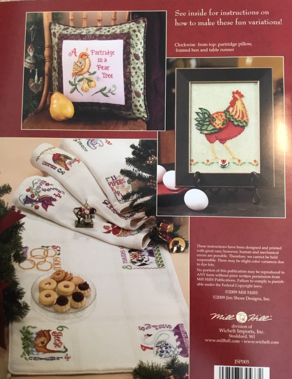 12 Days of Christmas Cross Stitch Pattern Jim Shore Cross Etsy